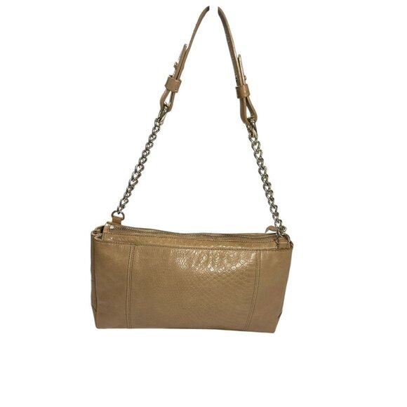 Cole Haan Women’s Tan Leather Chain Bonhuer Shoulder Bag - Picture 3 of 12